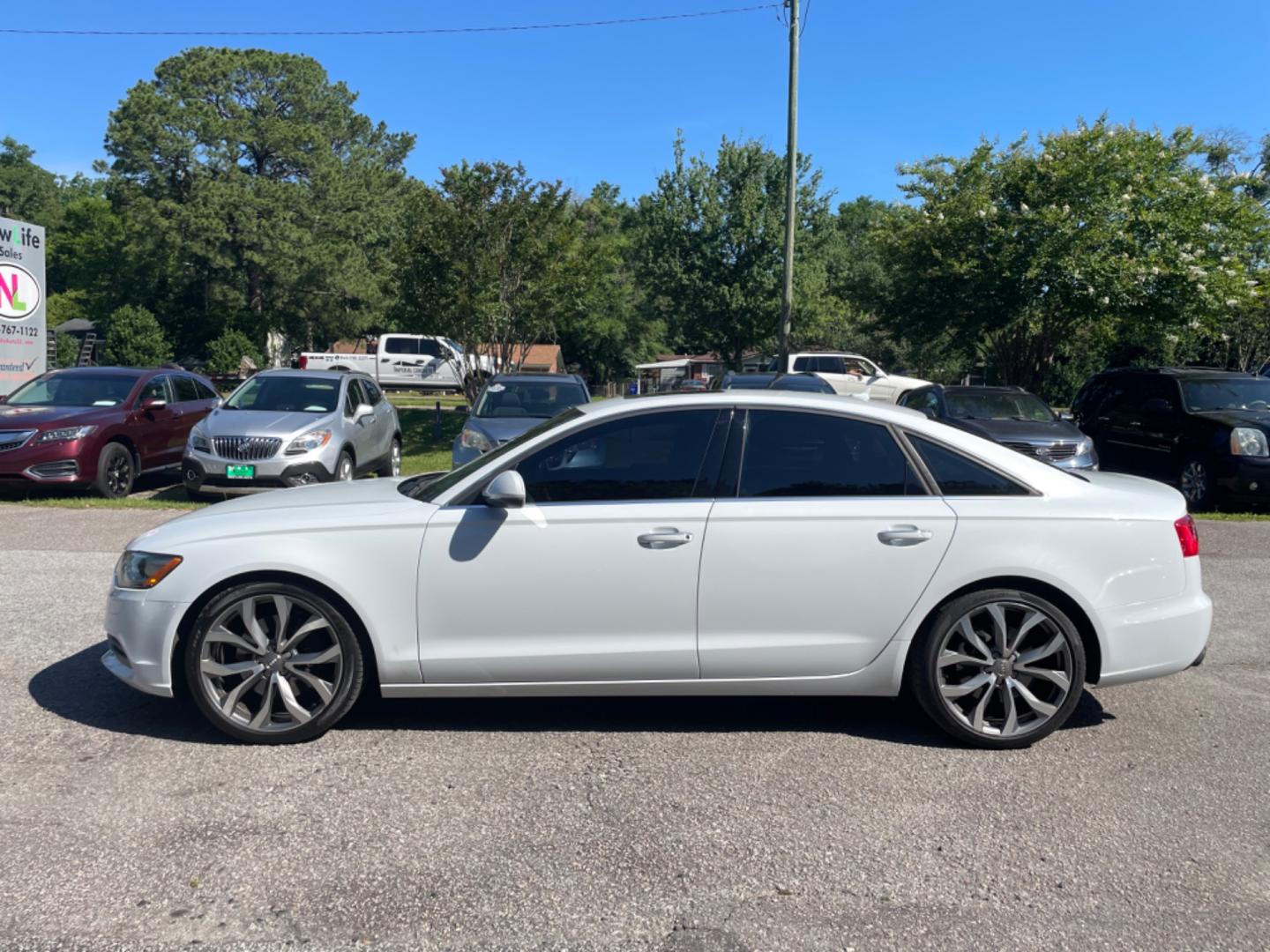 2015 WHITE AUDI A6 2.0T QUATTRO PREMIUM PLUS (WAUGFAFC4FN) with an 2.0L engine, Automatic transmission, located at 5103 Dorchester Rd., Charleston, SC, 29418-5607, (843) 767-1122, 36.245171, -115.228050 - Photo#3
